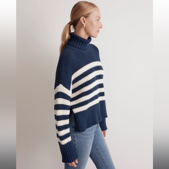 Madewell Wide Rib Turtleneck Sweater - Picture 3 of 6